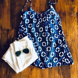 Show Me Your MuMu Animal Tracks Ikat Tunic EUC